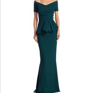 Chiara Boni La Petite Robe Peplum Gown